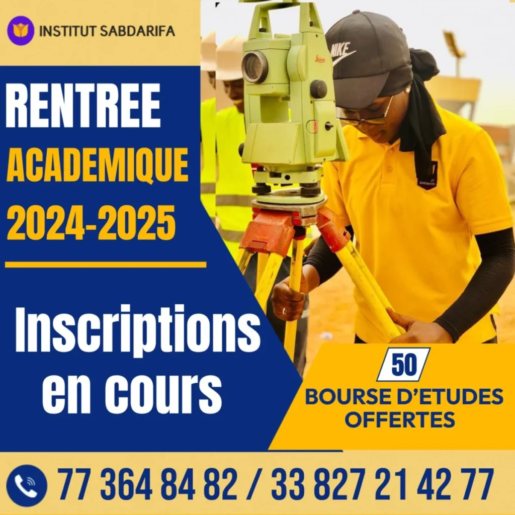 Institut Sabdarifa 2024-2025 : Offres Spéciales de Bourses Entières pour les Cours du Jour du Bachelor en Géomatique