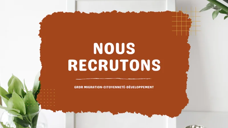 le Grdr recrute un gestionnaire Admin Finance