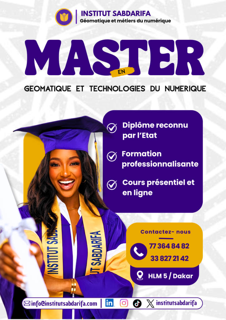 Master en Géomatique et Technologies numériques