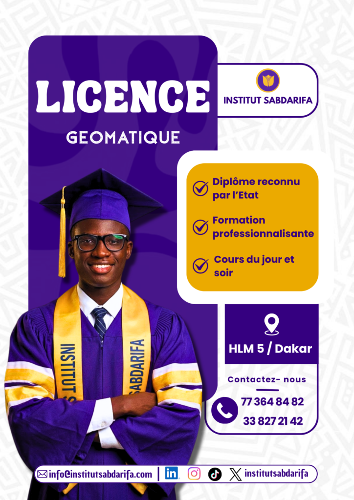 Licence en Géomatique à l’Institut SABDARIFA : Formez-vous aux Métiers d’Avenir à Dakar Licence en Géomatique à l’Institut SABDARIFA : Formez-vous aux Métiers d’Avenir à Dakar
